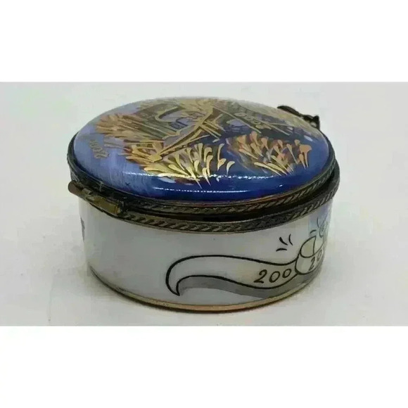 La Gloriette Limoges Millennium Eiffel Tower Arc de Triomphe Trinket Box Ltd Ed - Picture 6 of 13